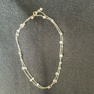 Silpada Silver Necklace with Clear Accents - Scattered Stars